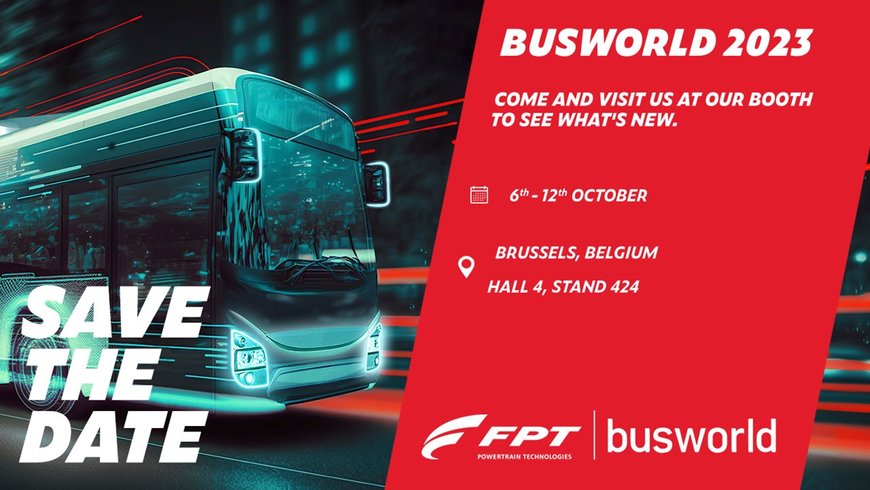 FPT INDUSTRIAL PRESENTARÁ EN BUSWORLD SUS SOLUCIONES PARA LA MOVILIDAD DEL FUTURO